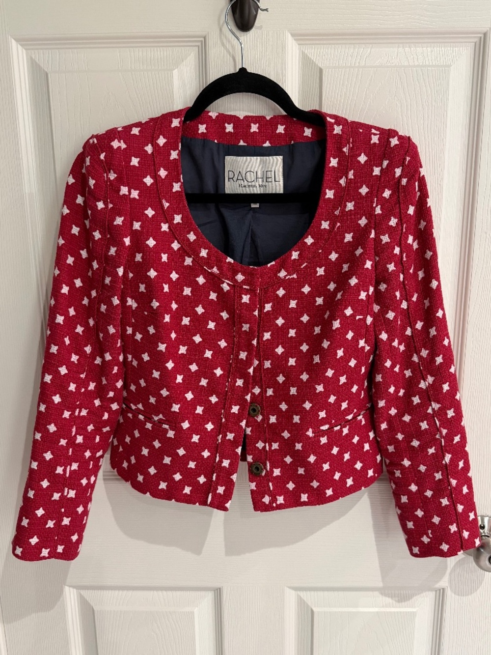 Rachel Roy Red cotton lady jacket—Size 4